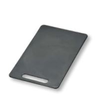 TABUA PE 24X15X0.5CM CINZA C/PEGA